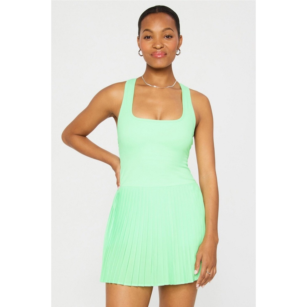 Fabletics Hot Shot Pleated Tennis Dress Classic Mini Dress Size Large